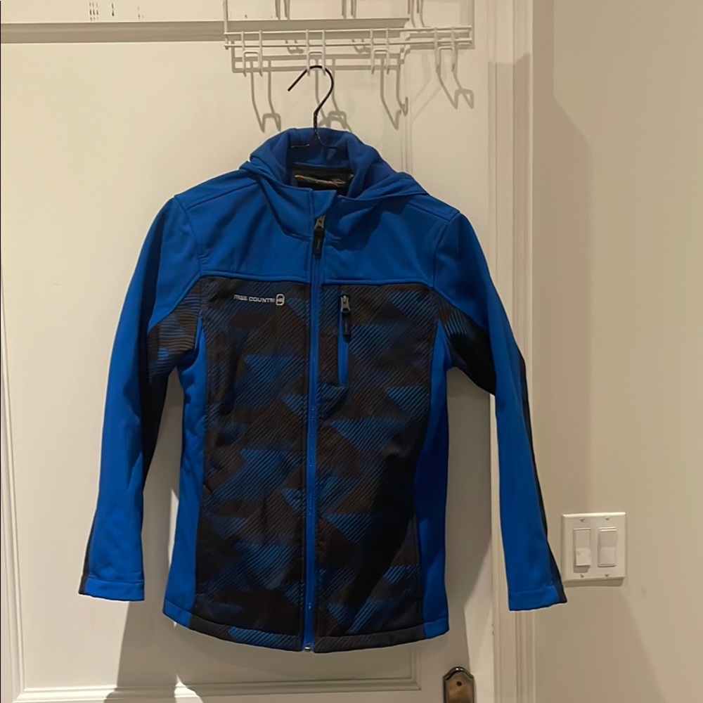 Free Country Striped Blue and Black Jacket🐑